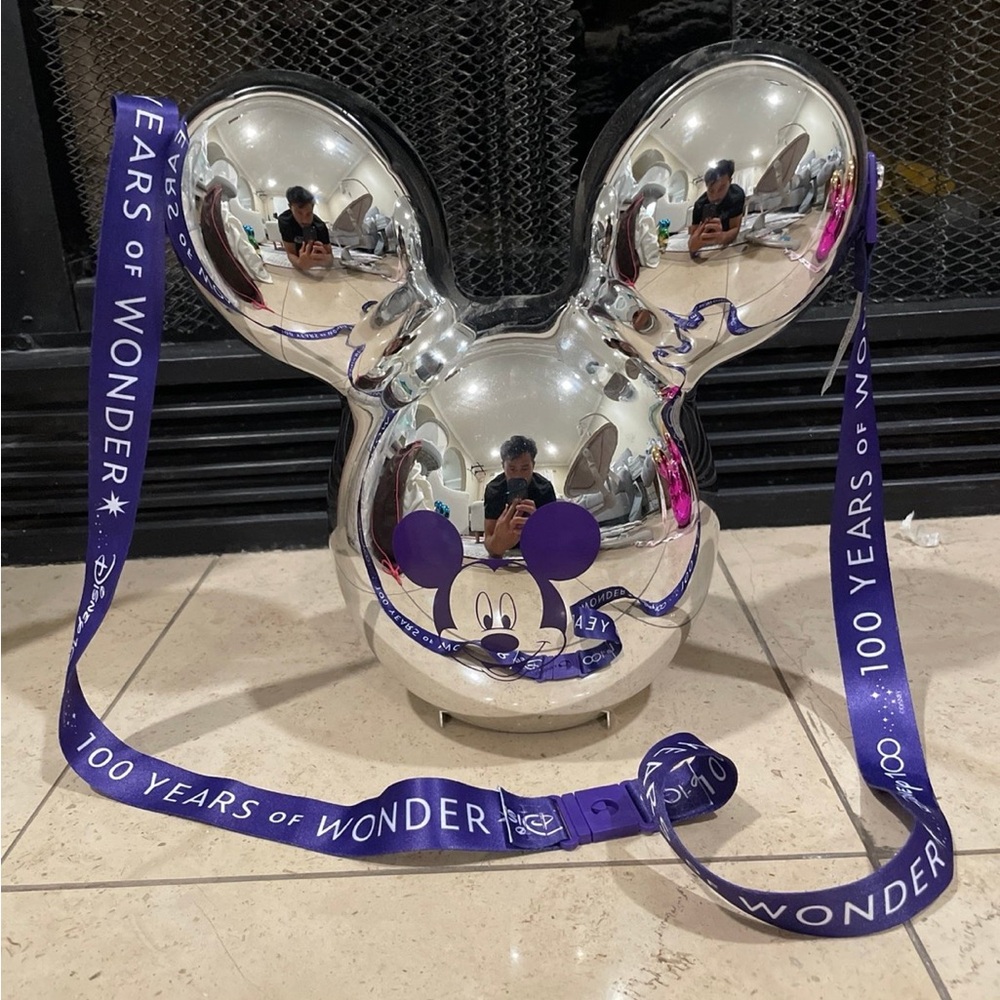 Disney 100 Mickey Silver Balloon popcorn bucket